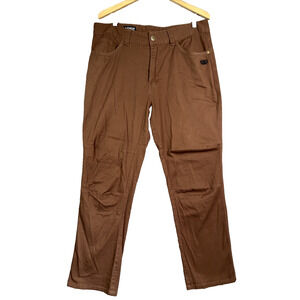 Carlos Ray Pants Mens 36x30 Slim Fit Brown TD Apparel Tactical Stretch Utility